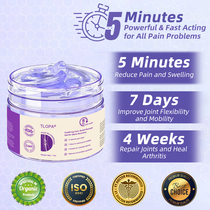 Official Store: TLOPA® Shark Cartilage Pain-Soothing Bone Recovery Gel👨⚕️Approved by FDA(5-minute pain relief, 7 days to restore joint mobility, 4 weeks for complete healing) 🔥